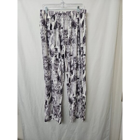 Womens Sz XL Brief Insanity Kitten Cat Lounge Pants Soft Comfortable All Over - Picture 1 of 10